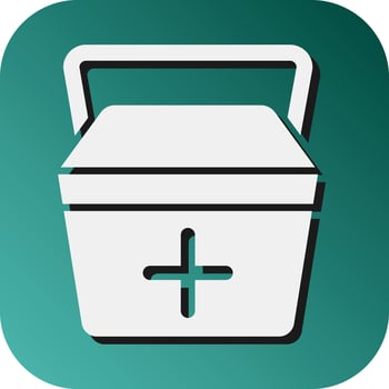 Cooler Vector Glyph Gradient Background Icon For Personal And Commercial Use.