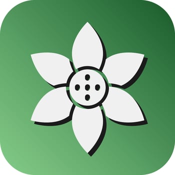 Sunflower Vector Glyph Gradient Background Icon For Personal And Commercial Use.