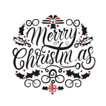 AI generated Merry Christmas, hand drawn, minimal, calligraphy, logo designs png