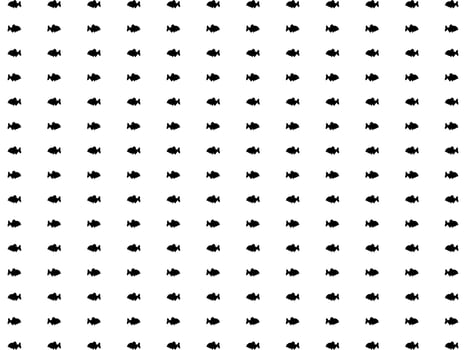 Piranha Fish Motif Pattern, for Decoration, Fashion, Interior, Exterior, Carpet Pattern, Textile, Garment, Fabric, Tile, Plastic, Paper, Wrapping, Wallpaper, Background or Graphic Design Element vector