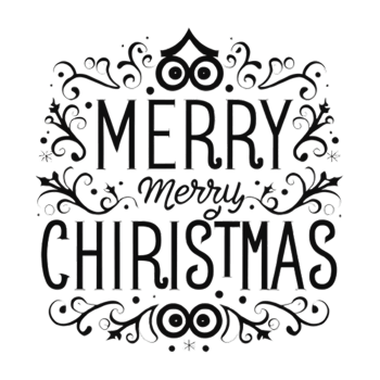 AI generated Merry Christmas, hand drawn, minimal, calligraphy, logo designs png