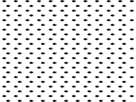 Piranha Fish Motif Pattern, for Decoration, Fashion, Interior, Exterior, Carpet Pattern, Textile, Garment, Fabric, Tile, Plastic, Paper, Wrapping, Wallpaper, Background or Graphic Design Element vector