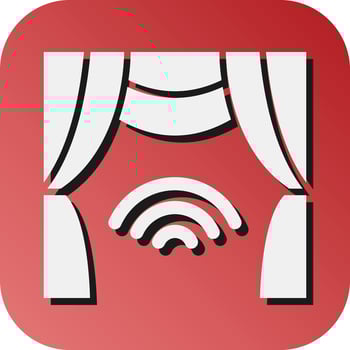 Smart Curtain Vector Glyph Gradient Background Icon For Personal And Commercial Use.