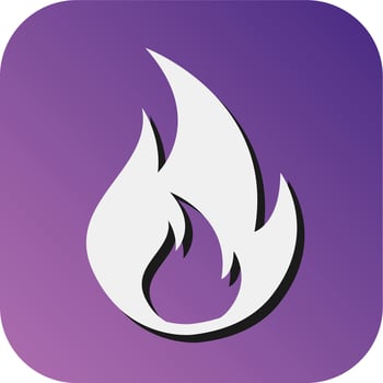 Fire Vector Glyph Gradient Background Icon For Personal And Commercial Use.