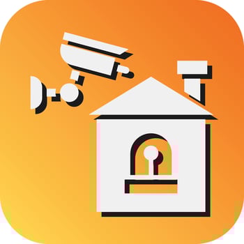 Smart Alarm Vector Glyph Gradient Background Icon For Personal And Commercial Use.