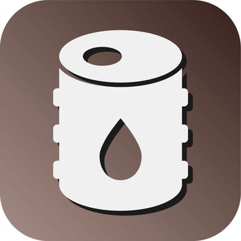 Oil Barrel Vector Glyph Gradient Background Icon For Personal And Commercial Use.