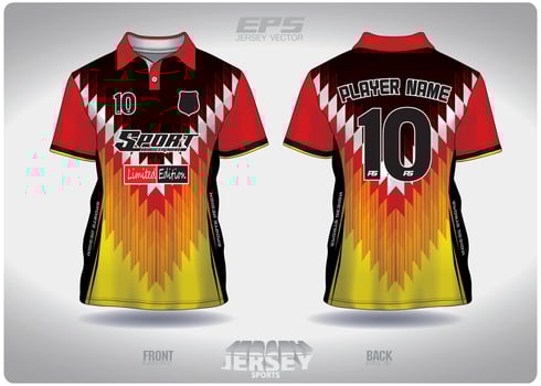 EPS jersey sports shirt vector.Risky wave alternating with zigzags pattern design, illustration, textile background for sports poloshirt, football jersey poloshirt vector