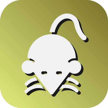 Rat Vector Glyph Gradient Background Icon For Personal And Commercial Use.