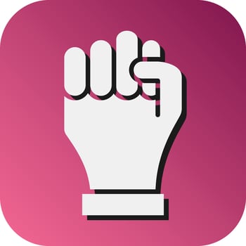 Protest Vector Glyph Gradient Background Icon For Personal And Commercial Use.