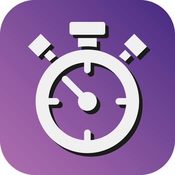 Stopwatch Vector Glyph Gradient Background Icon For Personal And Commercial Use.