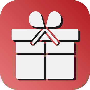 Gift Vector Glyph Gradient Background Icon For Personal And Commercial Use.