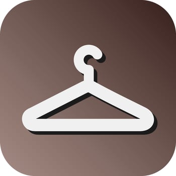 Hanger Vector Glyph Gradient Background Icon For Personal And Commercial Use.