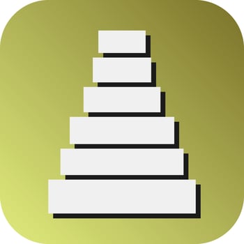 Stair Vector Glyph Gradient Background Icon For Personal And Commercial Use.