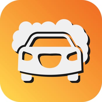 Car Wash Vector Glyph Gradient Background Icon For Personal And Commercial Use.