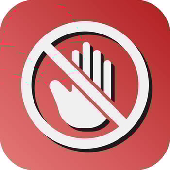 Stop Sign Vector Glyph Gradient Background Icon For Personal And Commercial Use.