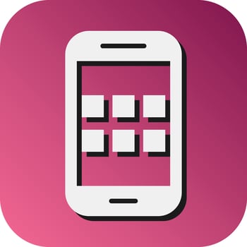 Apps Vector Glyph Gradient Background Icon For Personal And Commercial Use.
