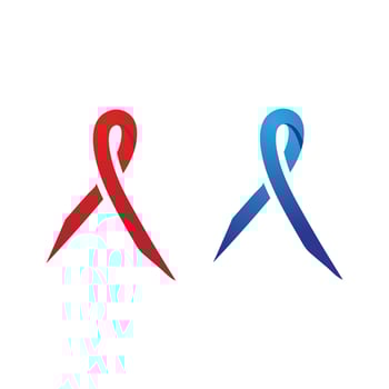 Red ribbon Vector illustration