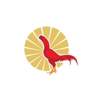 Rooster vector icon illustration design