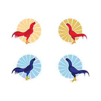 Rooster vector icon illustration design