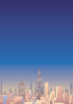Cityscape Vertical 3 vector