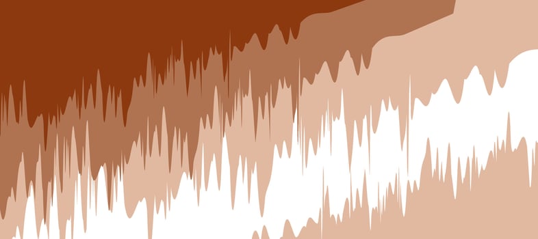 abstract brown sound wave grunge cracks background vector