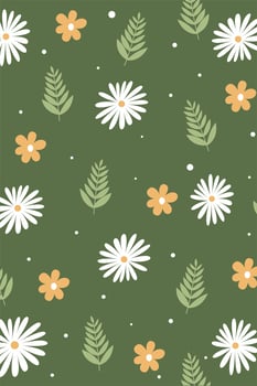 Vintage Flower Wall Decoration Poster vector