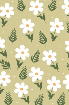 Vintage Flower Wall Decoration Poster vector