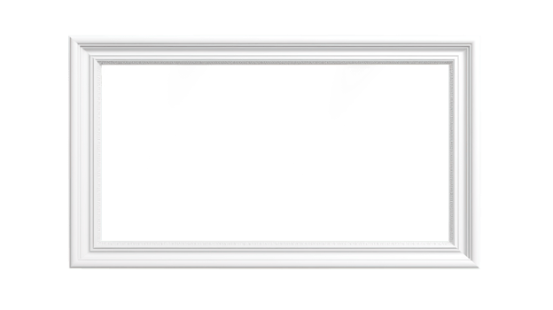 AI generated Modern Picture Frame Isolated on Transparent Background, PNG File