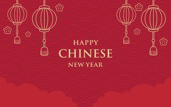background chinese new year vector