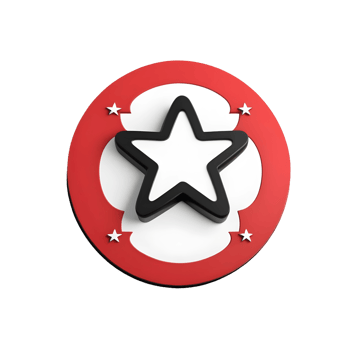 AI generated 3d render of a red star on isolated transparent background png, generated with AI png