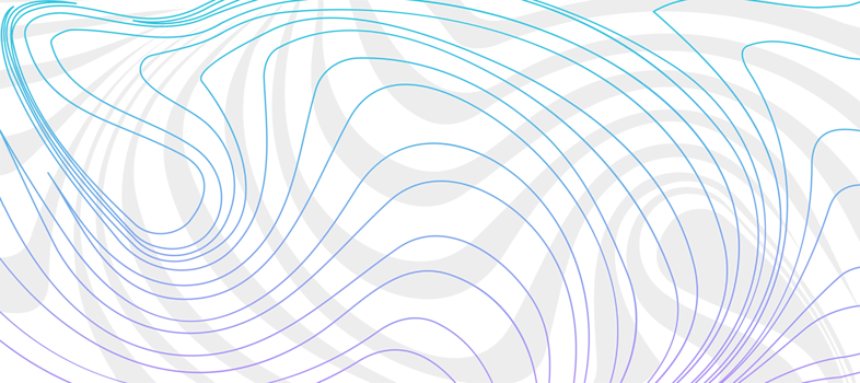 abstract flowing colorful gradient wavy outline png