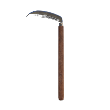 knife with a wooden handle on a transparent background png