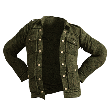Green jacket isolated png