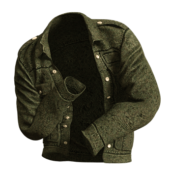 Green jacket isolated png