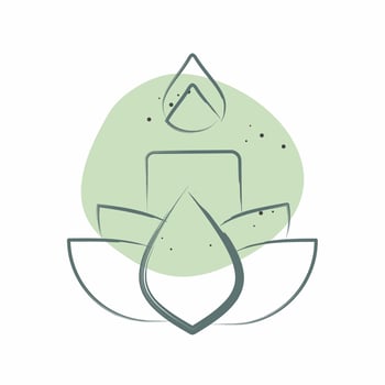 Icon Candle. related to Chinese New Year symbol. Color Spot Style. simple design editable. simple illustration vector