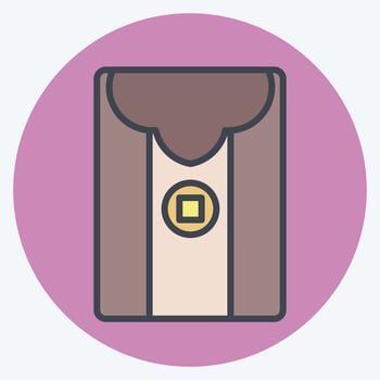 Icon Envelope. related to Chinese New Year symbol. color mate style. simple design editable. simple illustration vector
