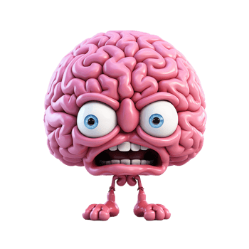 AI generated Brain png isolated on transparent background