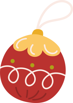 Hand drawn christmas element clipart png