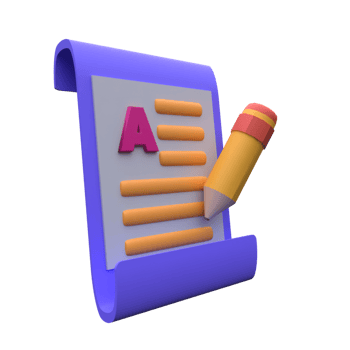 unique 3d rendering articles file document icon simple.Realistic vector illustration. png