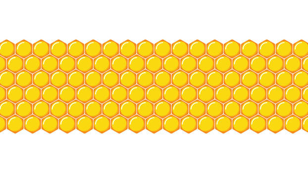 Honeycomb pattern wallpaper. Honeycomb background vector. vector