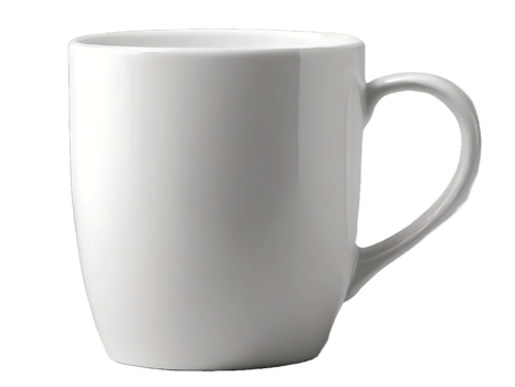 AI generated White cup free PNG