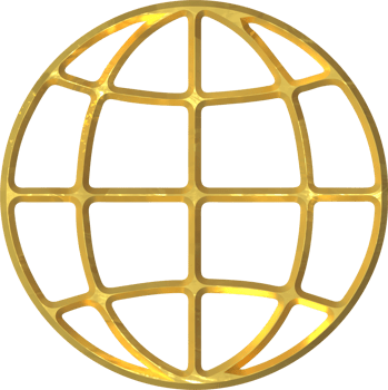 Golden planet illustration png