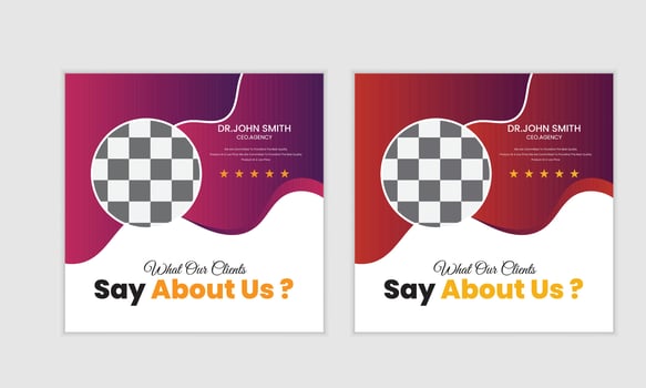social media post design vector