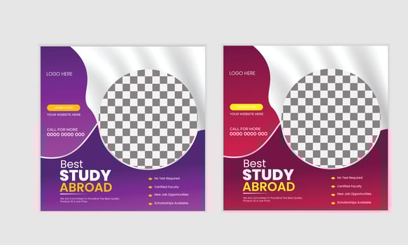social media post design vector