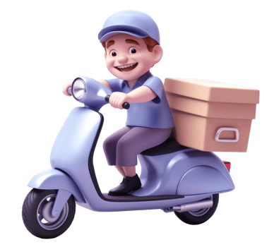AI generated Delivery Man. Parcel delivery worker. Delivery concept. png