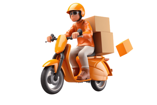 AI generated Delivery Man. Parcel delivery worker. Delivery concept. png