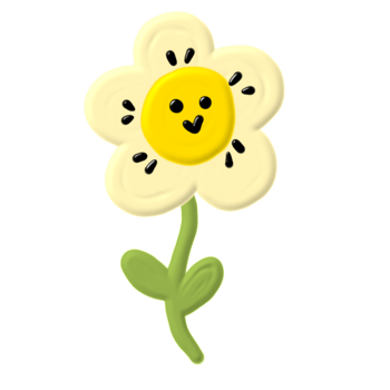Collection of 3d cute element in cartoon style png