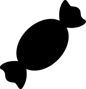 Candy Silhouette Vector on white background