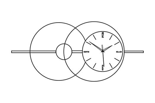 Realistic modern clock cartoon flat icon, Retro and collection for vector illustration.