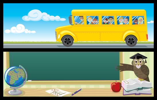 Educational Banners Set vector